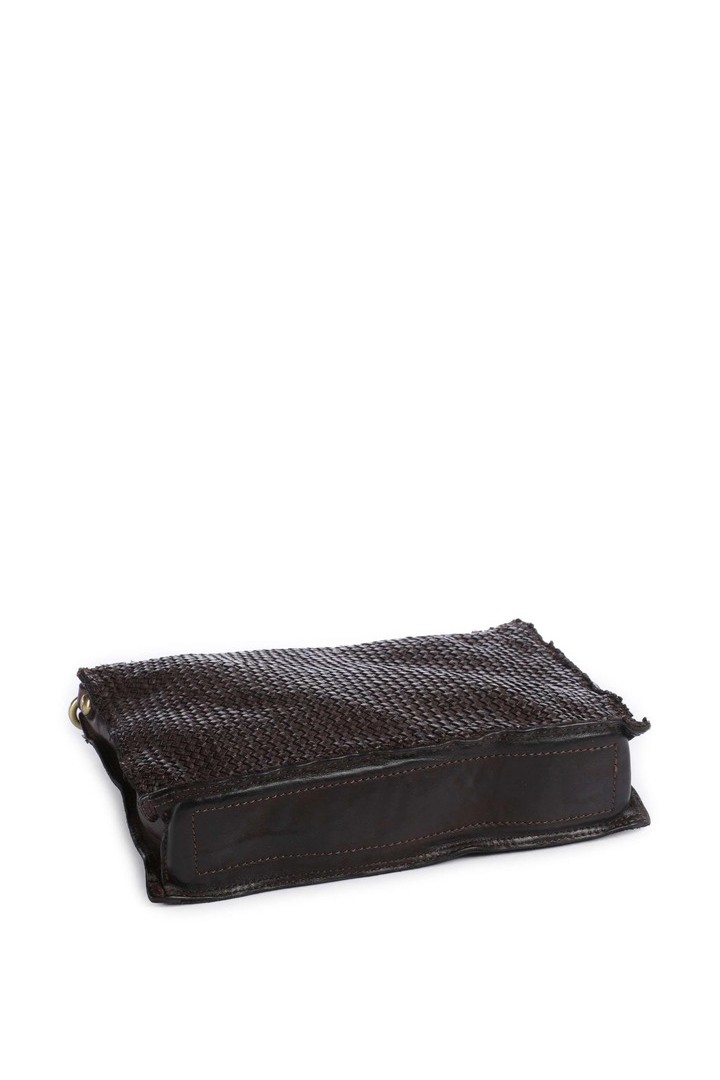 Asteria shoulder bag fine grain cow leather,Brown