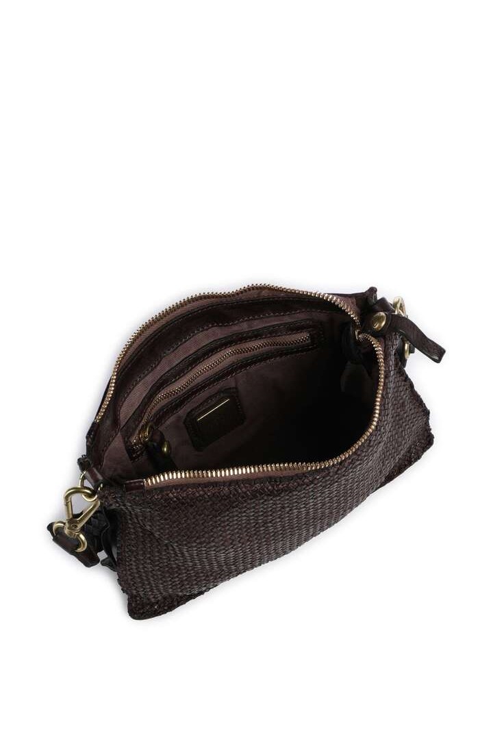 Asteria shoulder bag fine grain cow leather,Brown