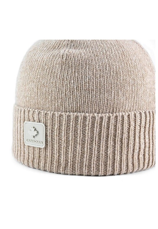 Beanie With Wool And Cashmere Beige