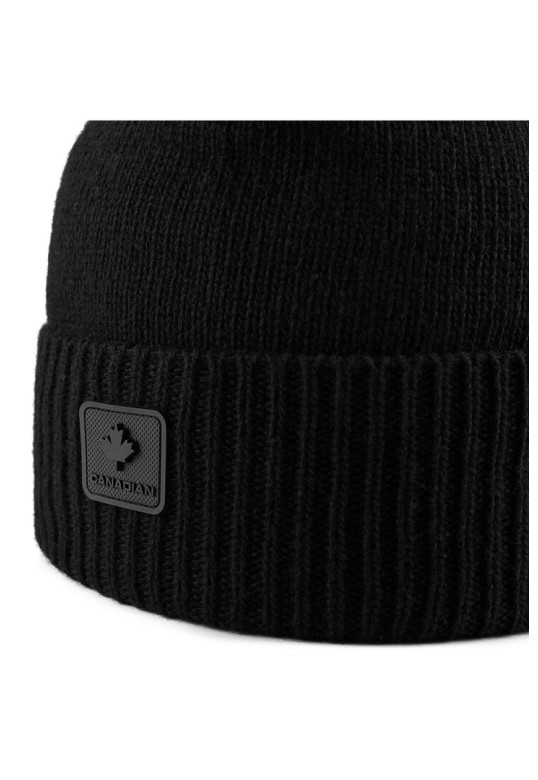 Beanie With Wool And Cashmere Black