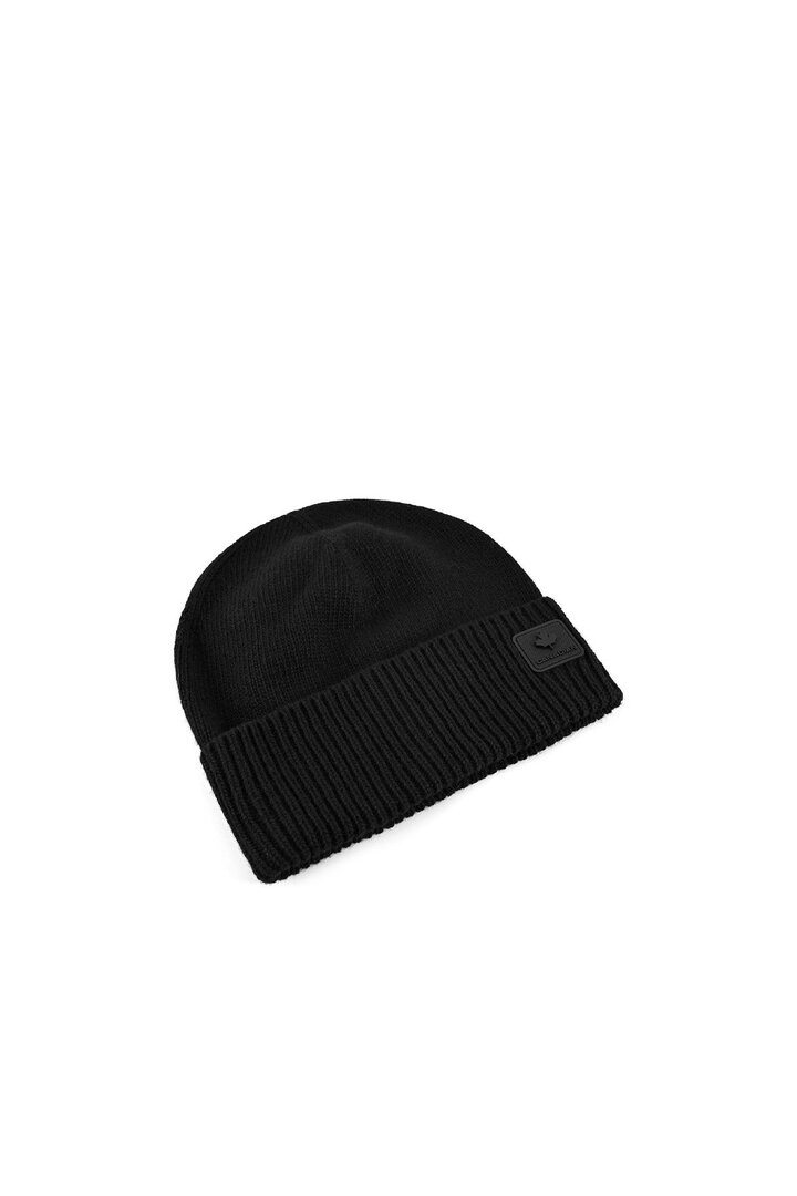 Beanie With Wool And Cashmere Black