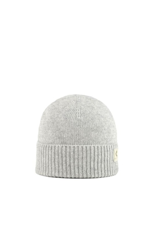 Beanie With Wool And Cashmere Grey