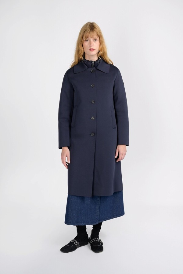 Tachie coat long Dark Navy