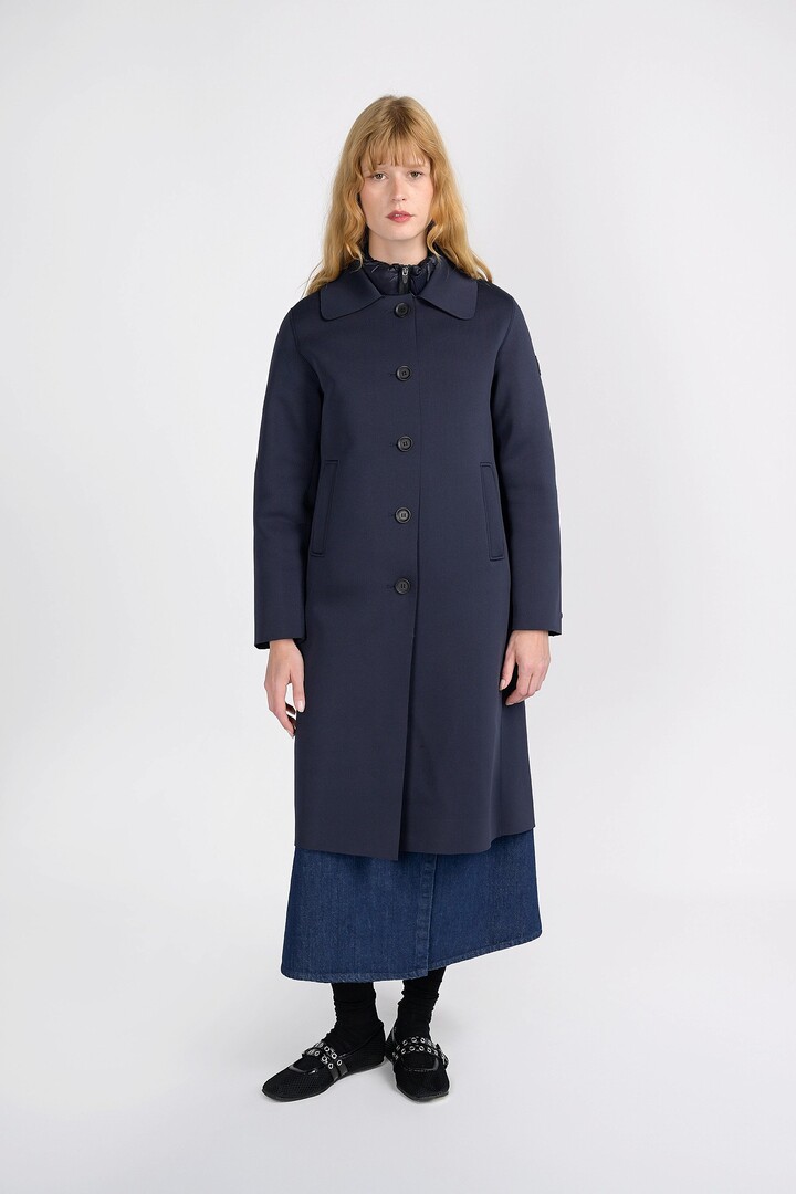 Tachie coat long Dark Navy