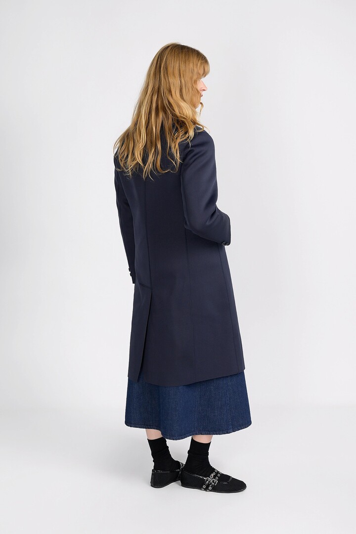 Tachie coat long Dark Navy
