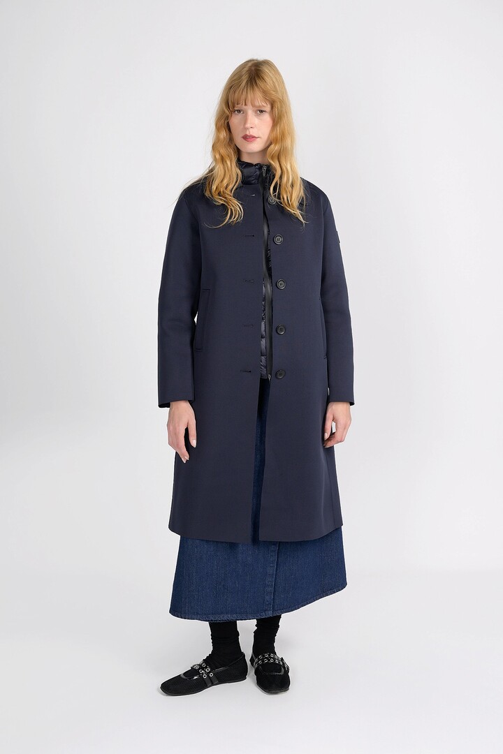 Tachie coat long Dark Navy