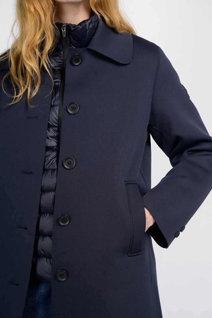 Tachie coat long Dark Navy