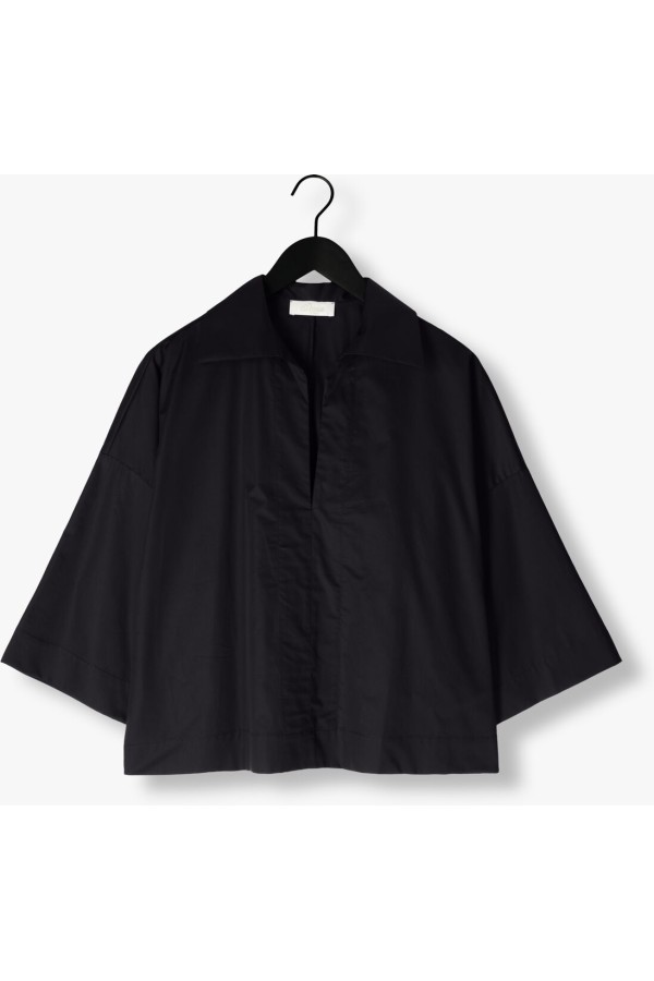 POPLIN BLOUSE COURAGE BLACK
