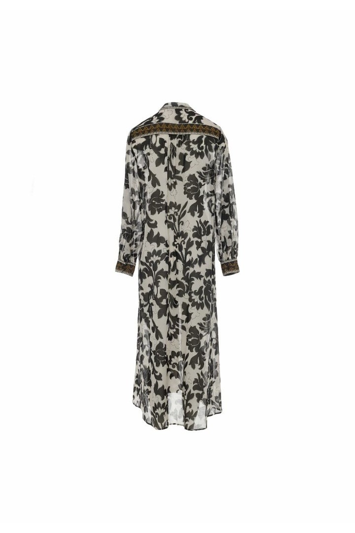 ARMONI LONG DRESS BLACK-WHITE