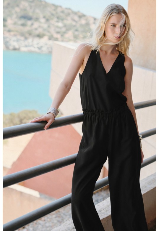LUSTER BLOUSE BLACK