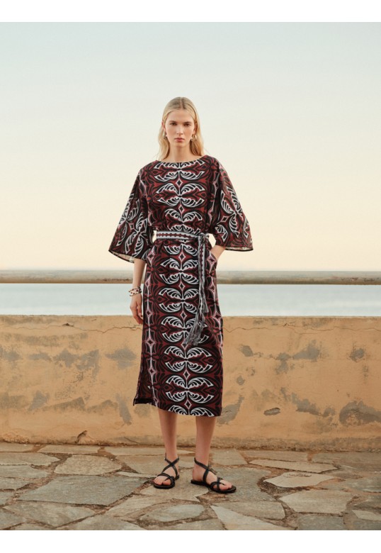 PEBBLE PRINTED DRESS