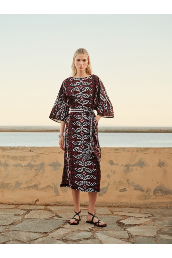 PEBBLE PRINTED DRESS