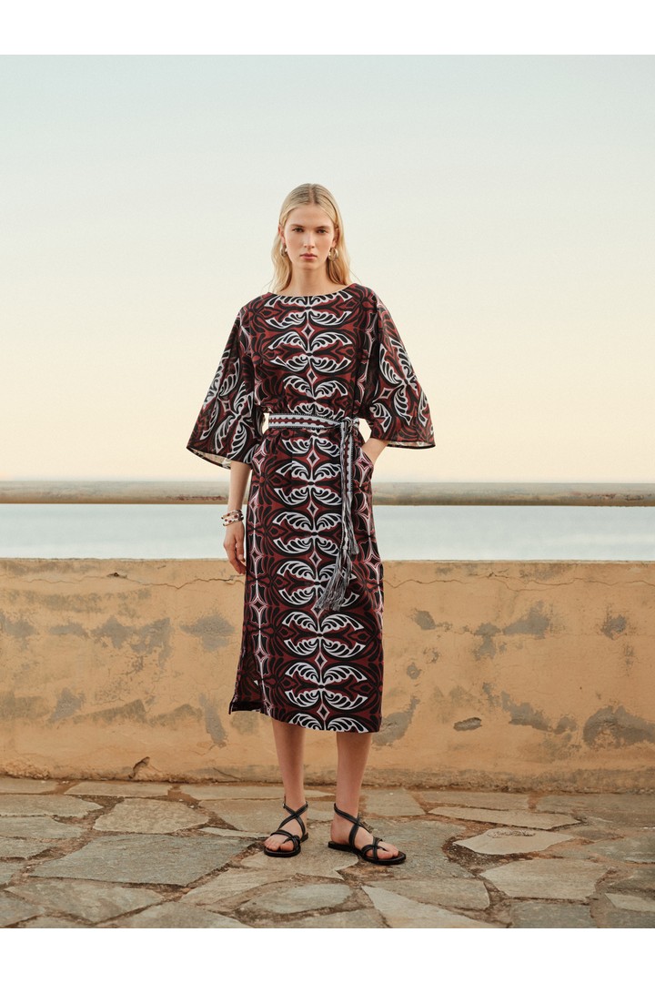 PEBBLE PRINTED DRESS
