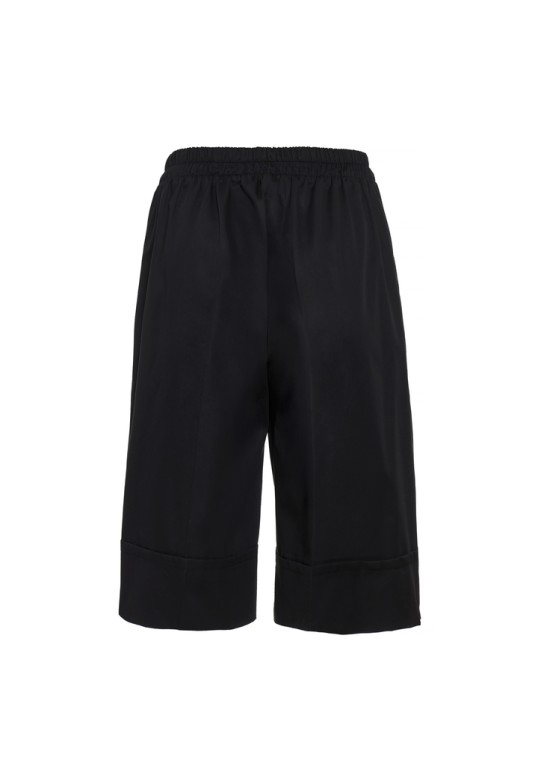 MOON POPLIN SHORTS BLACK