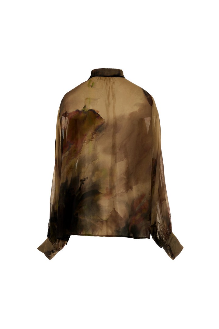 SWEET VIOLET SILK BLOUSE