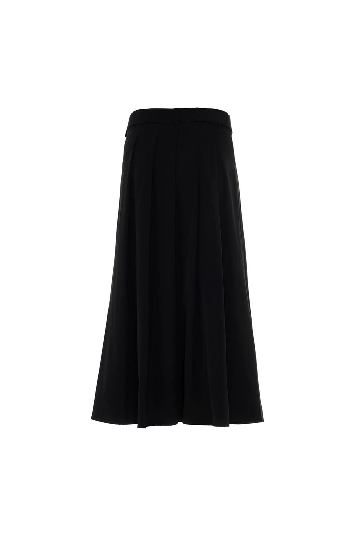 BLUE WATER LILY SKIRT BLACK