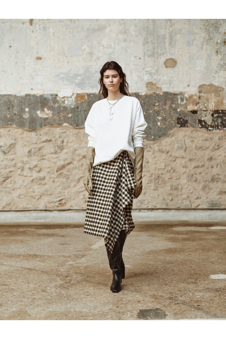 SAPHINE cotton blouse White