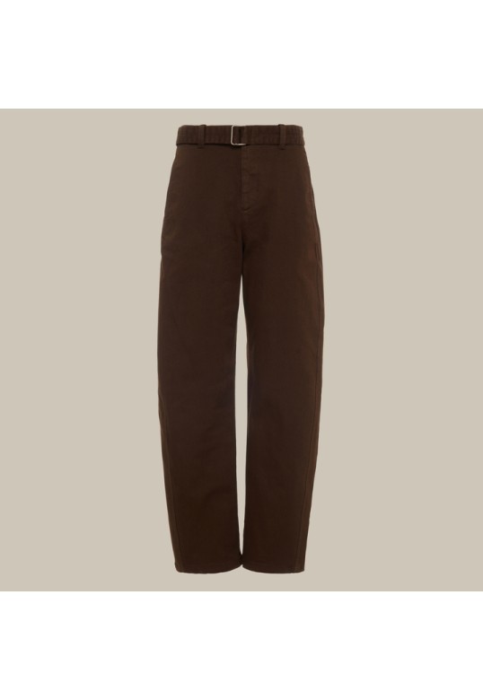 SOIREE pants with belt Brown