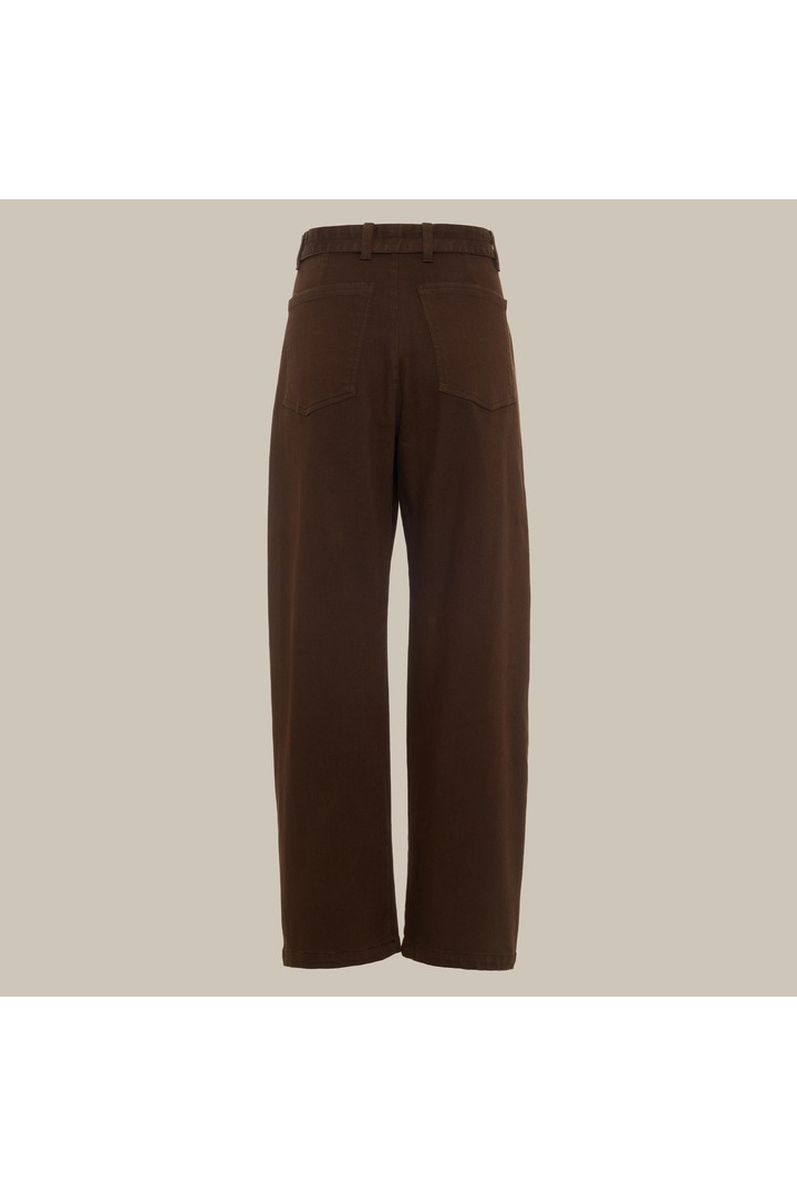 SOIREE pants with belt Brown