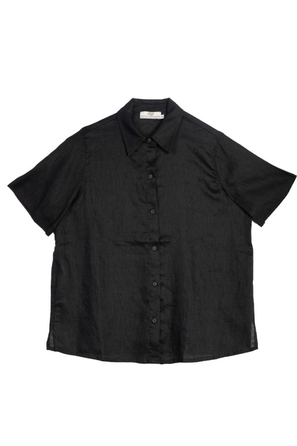 SOUZANA LINEN SHIRT BLACK