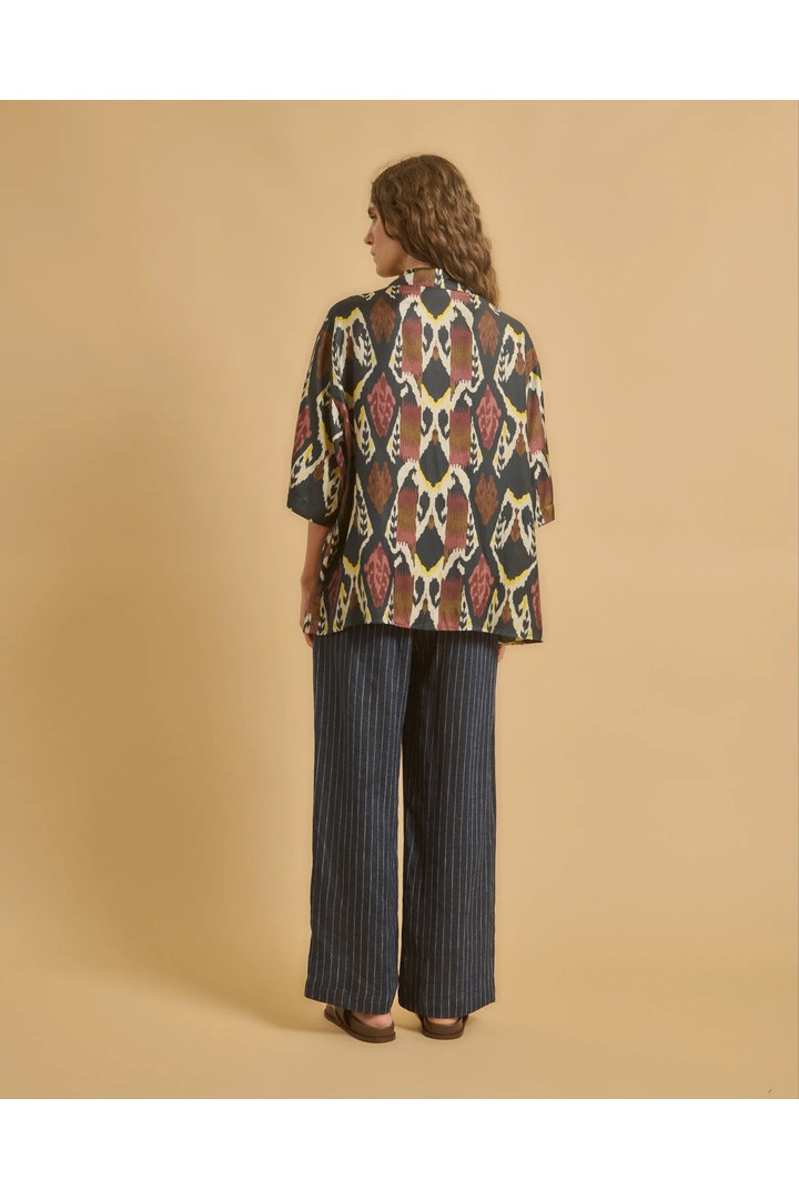 CATANA SHIRT NAVY PLUM FOG