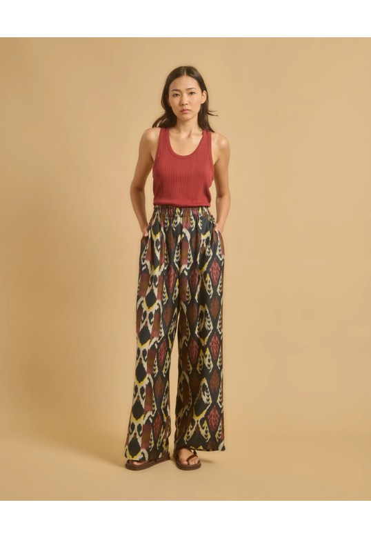 PACIANO PANTS NAVY PLUM FOG