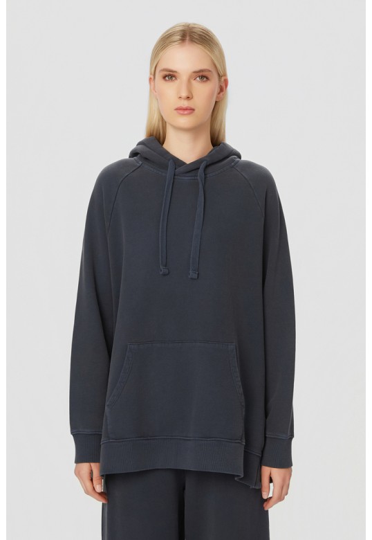 OVERSIZED RAGLAN HOODIE VINTAGE BLUE