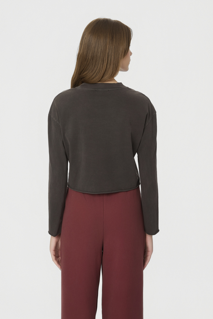 Boxy Longsleeve Top Vintage Black