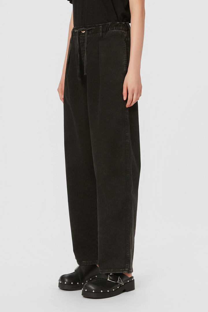 BAGGY STRAIGHT PANTS VINTAGE BLACK