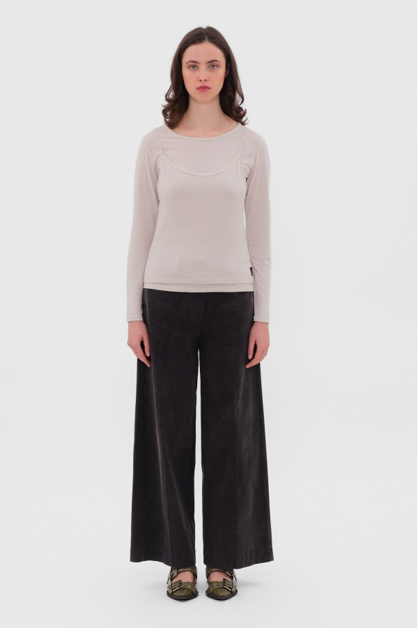 Wide Leg Pants Vintage Black