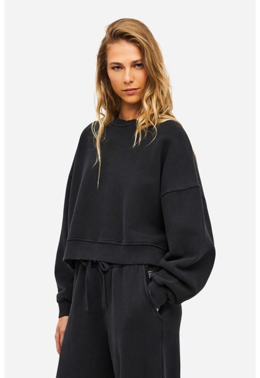 Oversized Crewneck VINTAGE BLACK