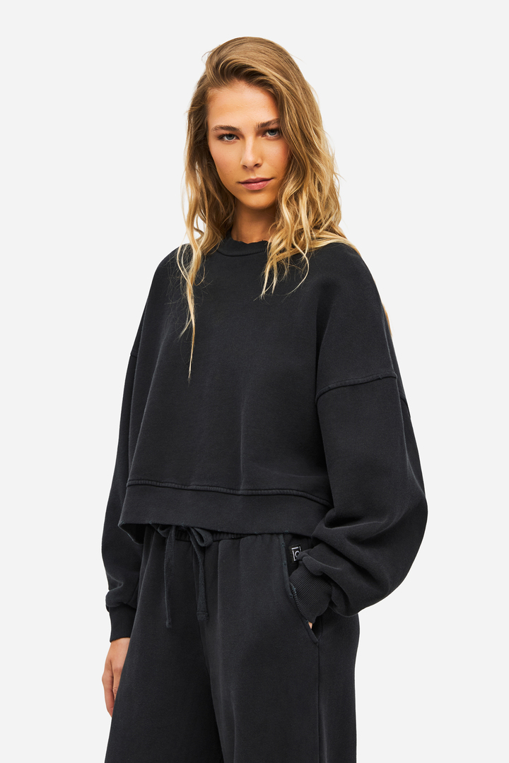 Oversized Crewneck VINTAGE BLACK