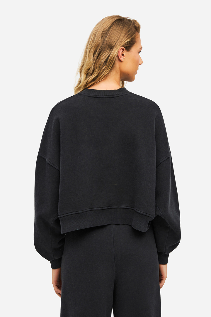 Oversized Crewneck VINTAGE BLACK