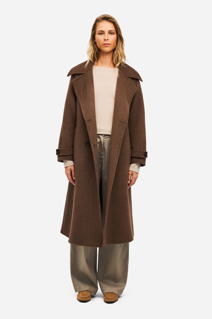 Women's Double-Breasted Long Coat