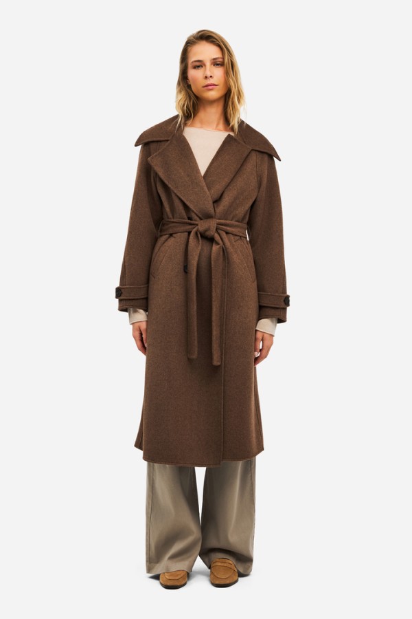Women's Double-Breasted Long Coat