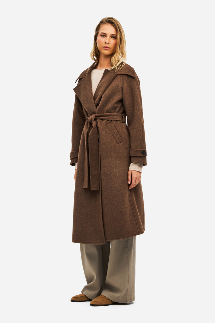 Women's Double-Breasted Long Coat