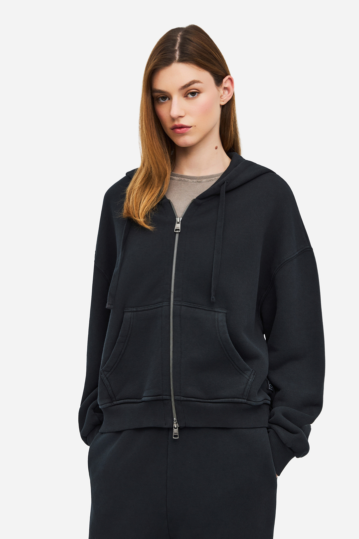Heavy Duty Fleece Full Zip VINTAGE BLACK