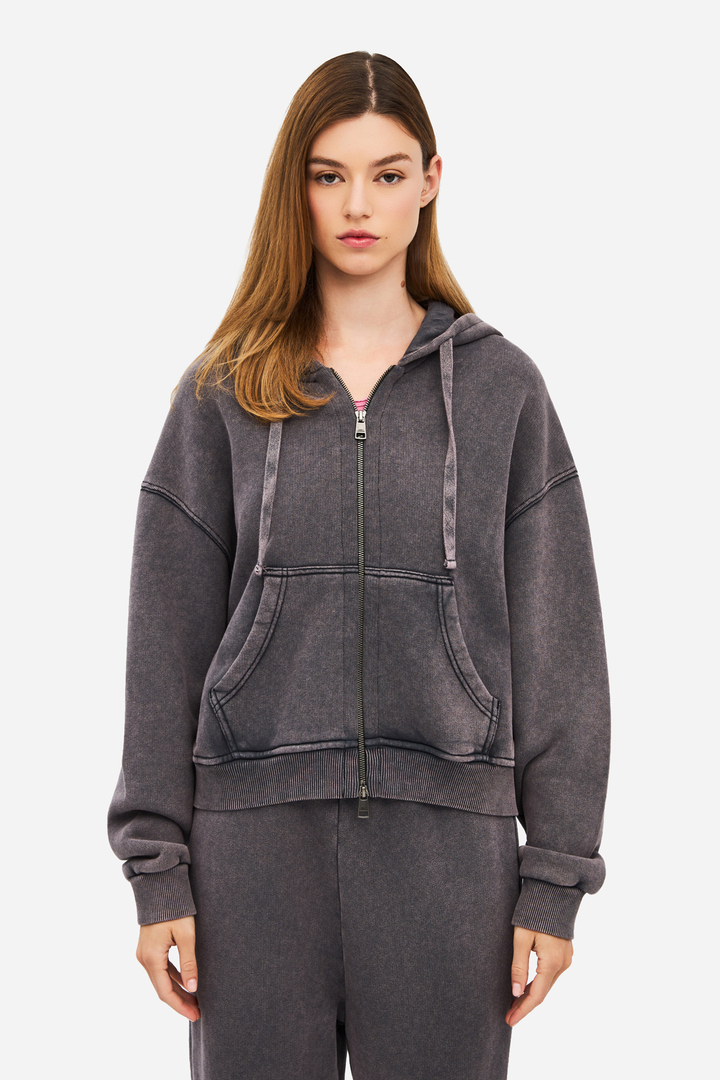 Heavy Duty Fleece Full Zip SHADOW GREY