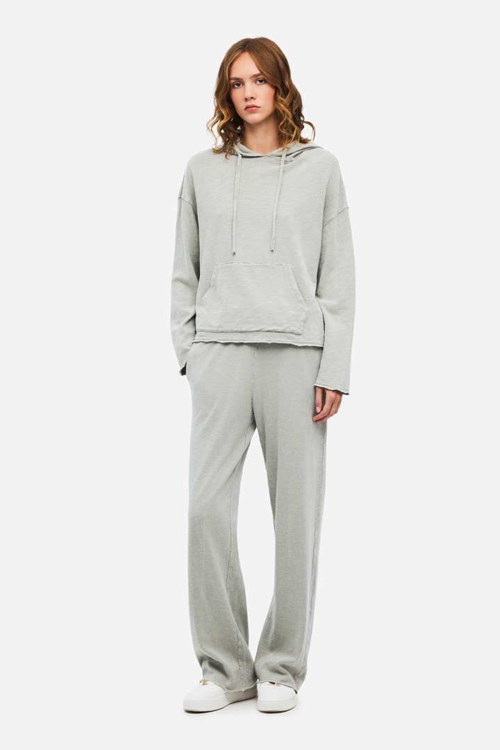 Women's Hooded Sweatshirt with Pocket VINTAGE GREIGE