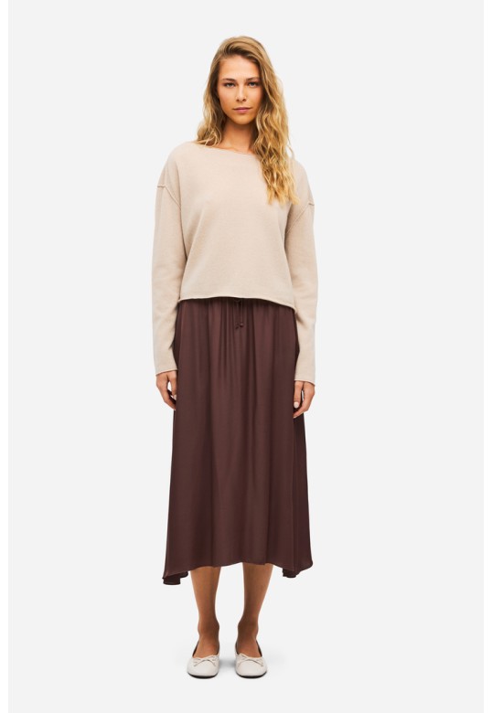 Cashmere Cropped Sweater Rock