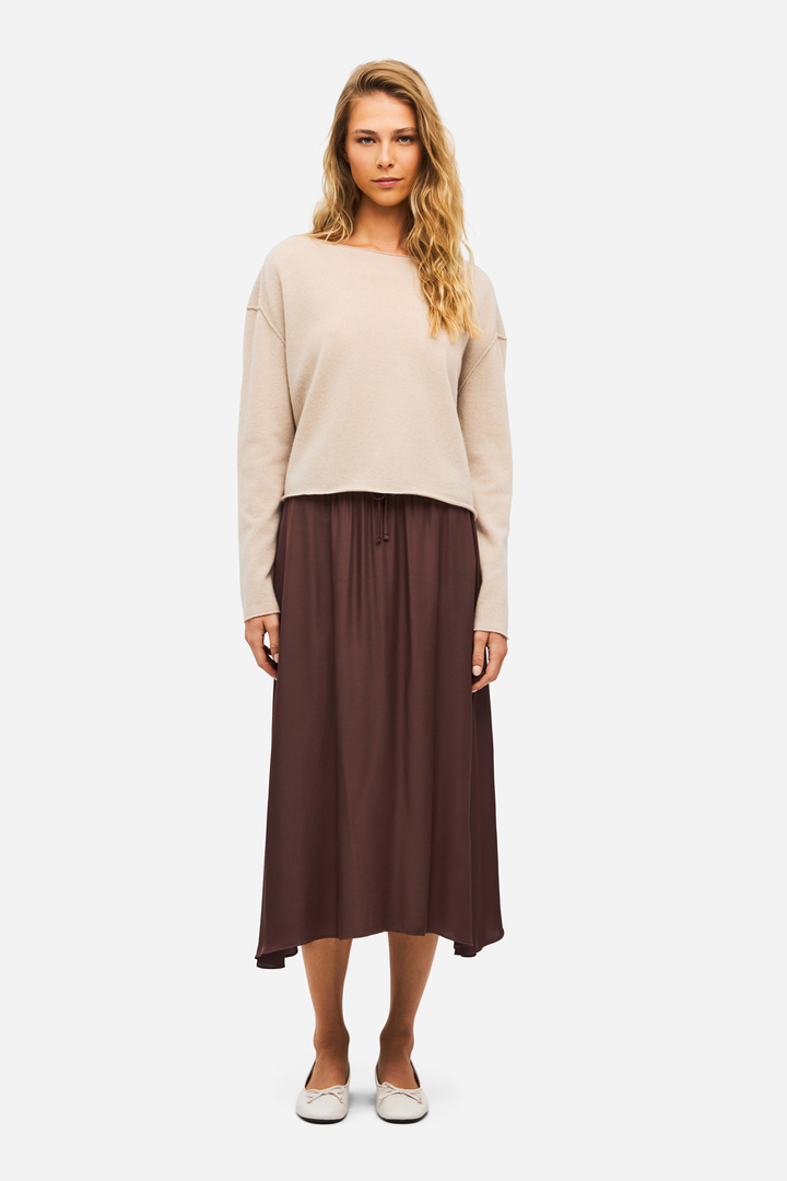Cashmere Cropped Sweater Rock