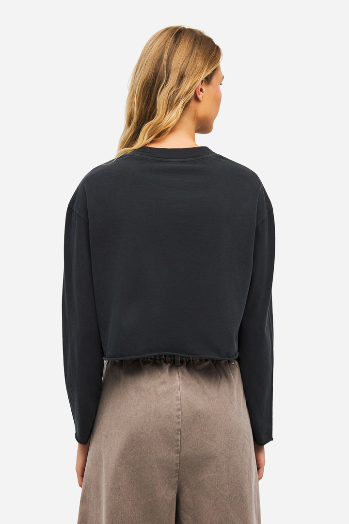 Boxy Longsleeve Top VINTAGE BLACK