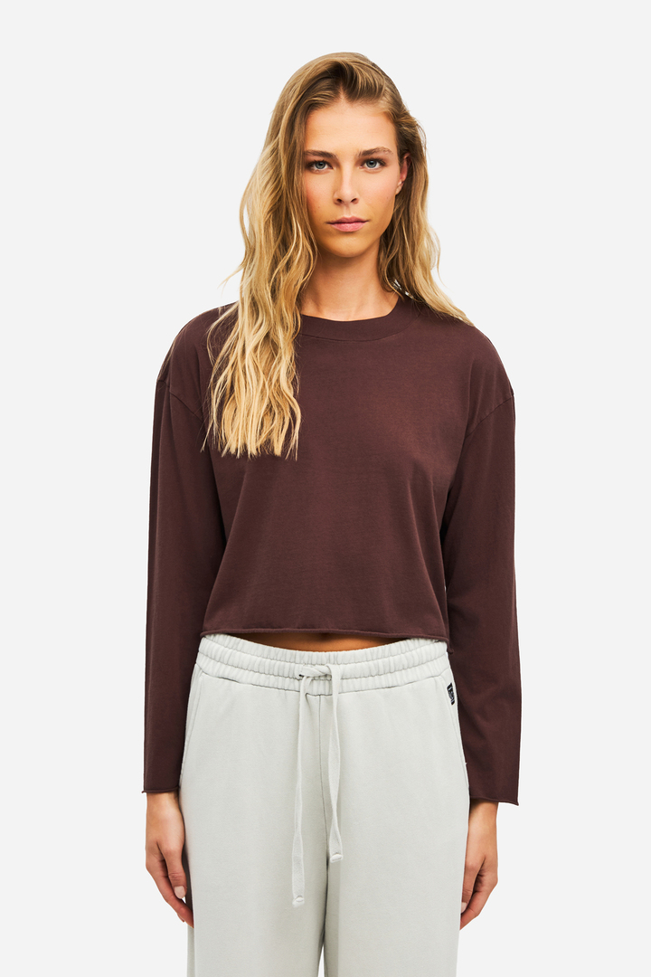 Boxy Longsleeve Top COCOA