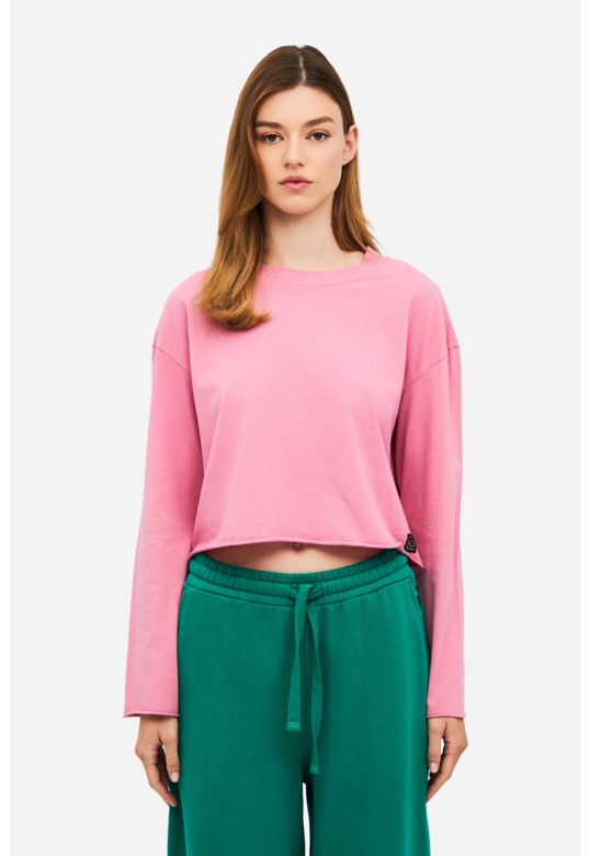 Boxy Longsleeve Top WILD ROSE
