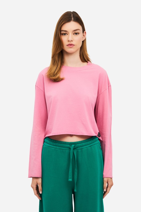 Boxy Longsleeve Top WILD ROSE