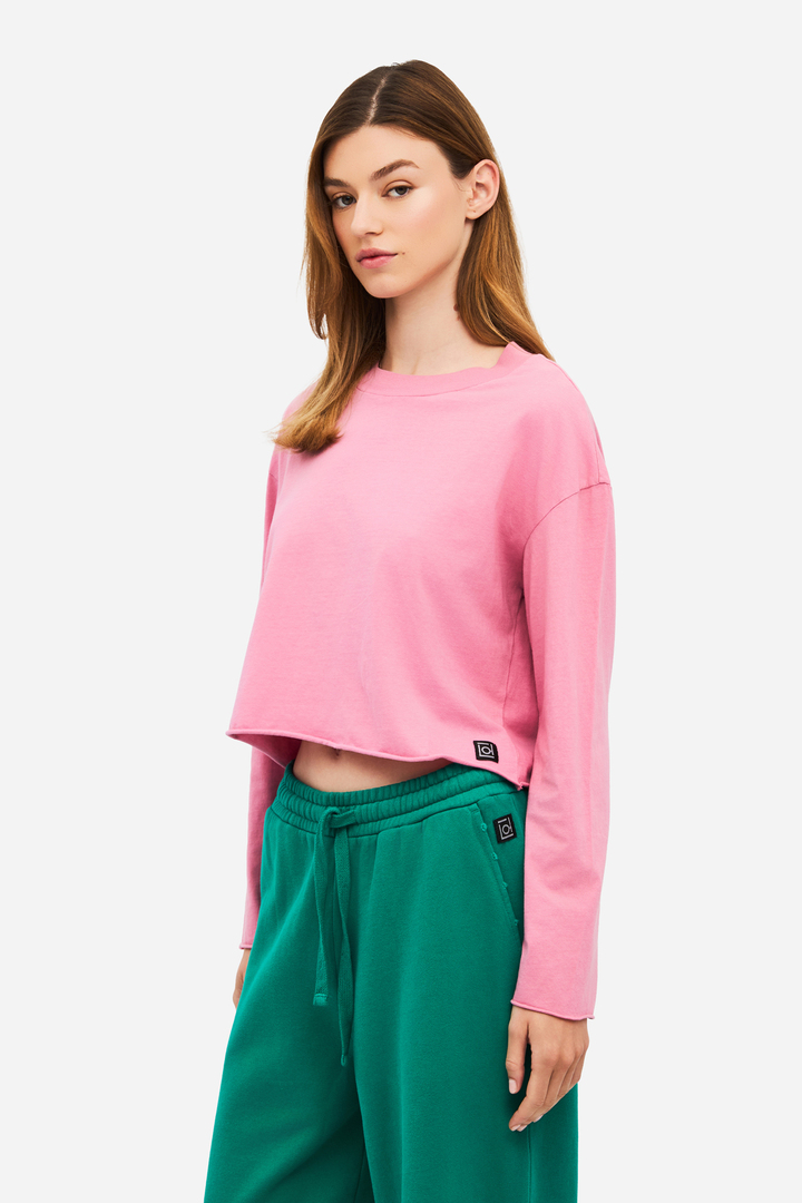 Boxy Longsleeve Top WILD ROSE