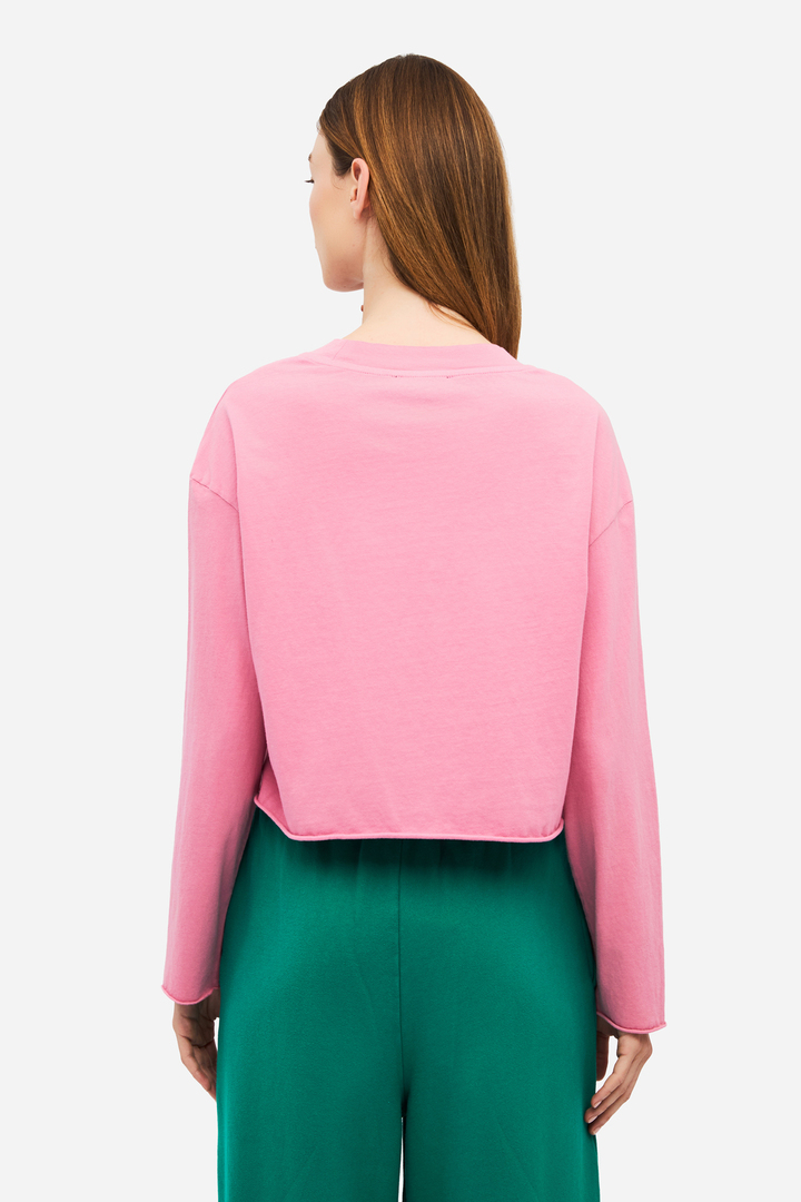 Boxy Longsleeve Top WILD ROSE