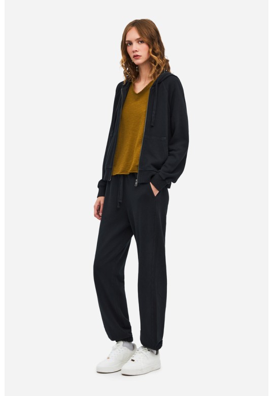 Piquet Fleece Sweatpants Vintage Black