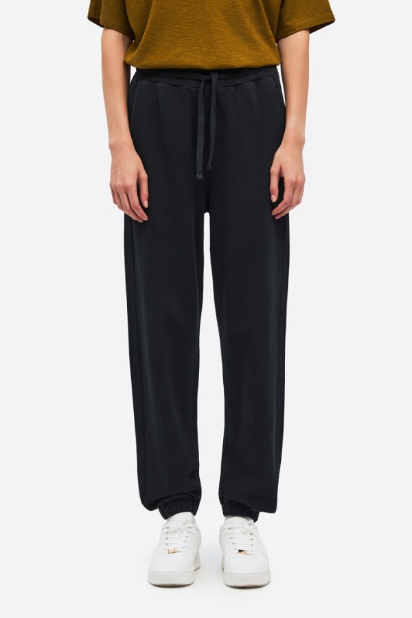 Piquet Fleece Sweatpants Vintage Black