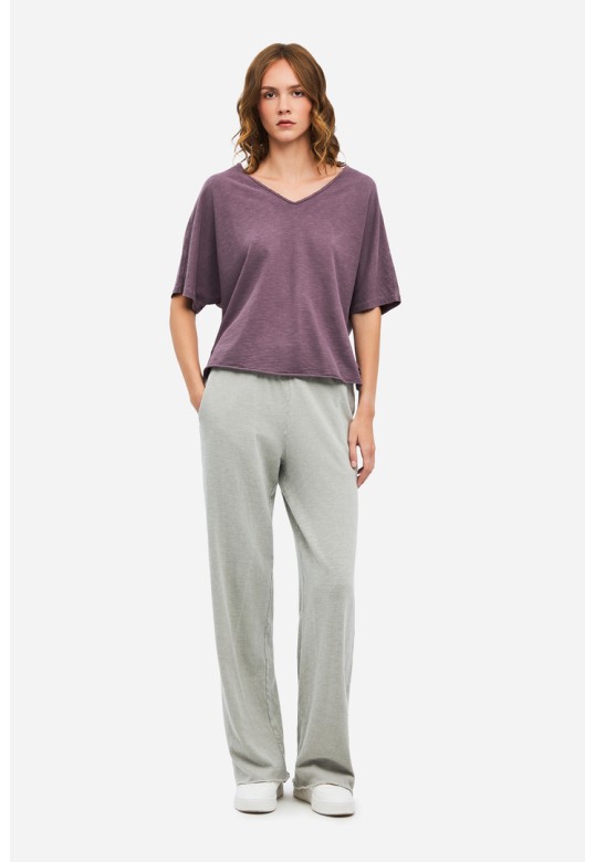 Wide Leg Sweatpants VINTAGE GREIGE